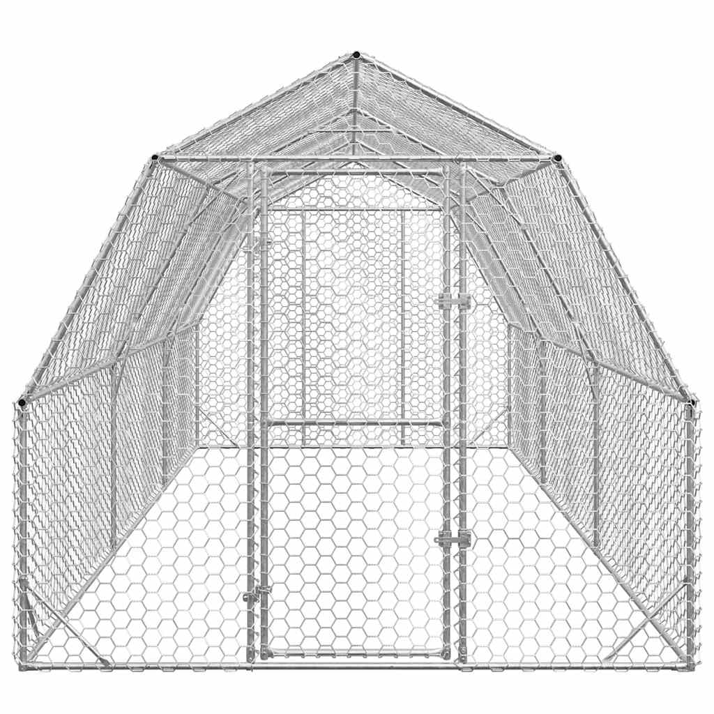 Csirkefuttató 2,5x6x2,25 m horganyzott acél