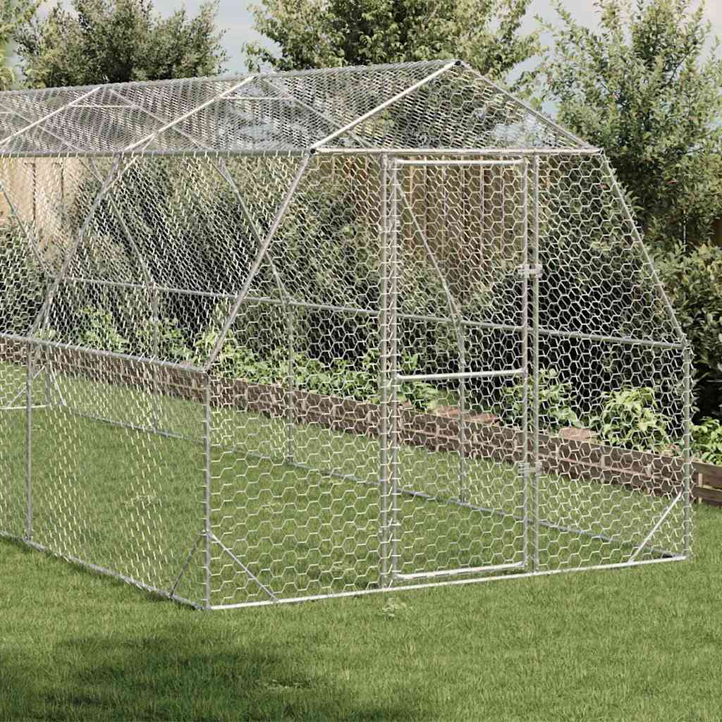 Csirkefuttató 2,5x8x2,25 m horganyzott acél