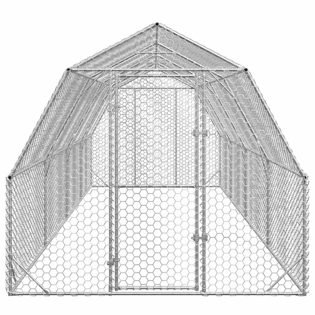 Csirkefuttató 2,5x8x2,25 m horganyzott acél