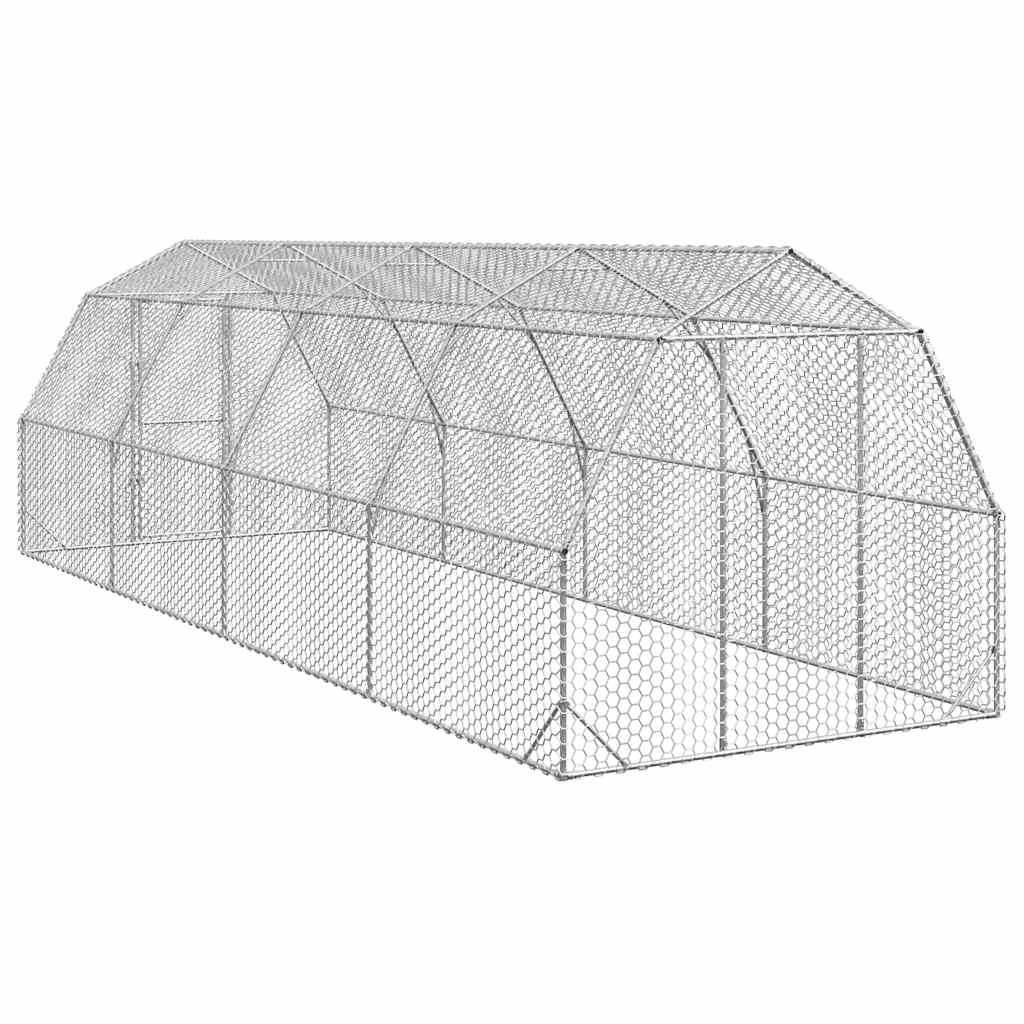 Csirkefuttató 2,5x8x2,25 m horganyzott acél