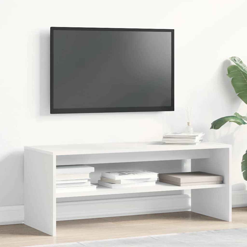 fehér forgácslap TV-szekrény 100 x 40 x 40 cm