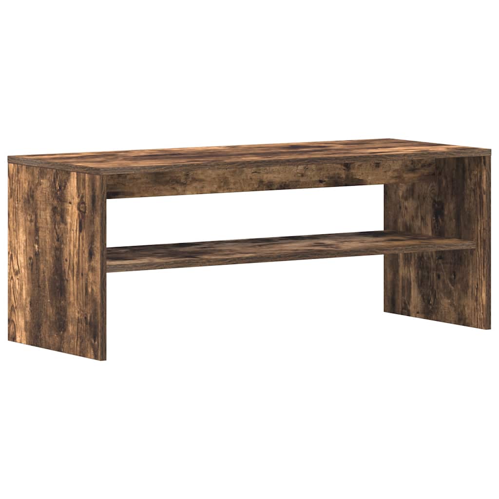 füstös tölgy színű szerelt fa TV-szekrény 100 x 40 x 40 cm