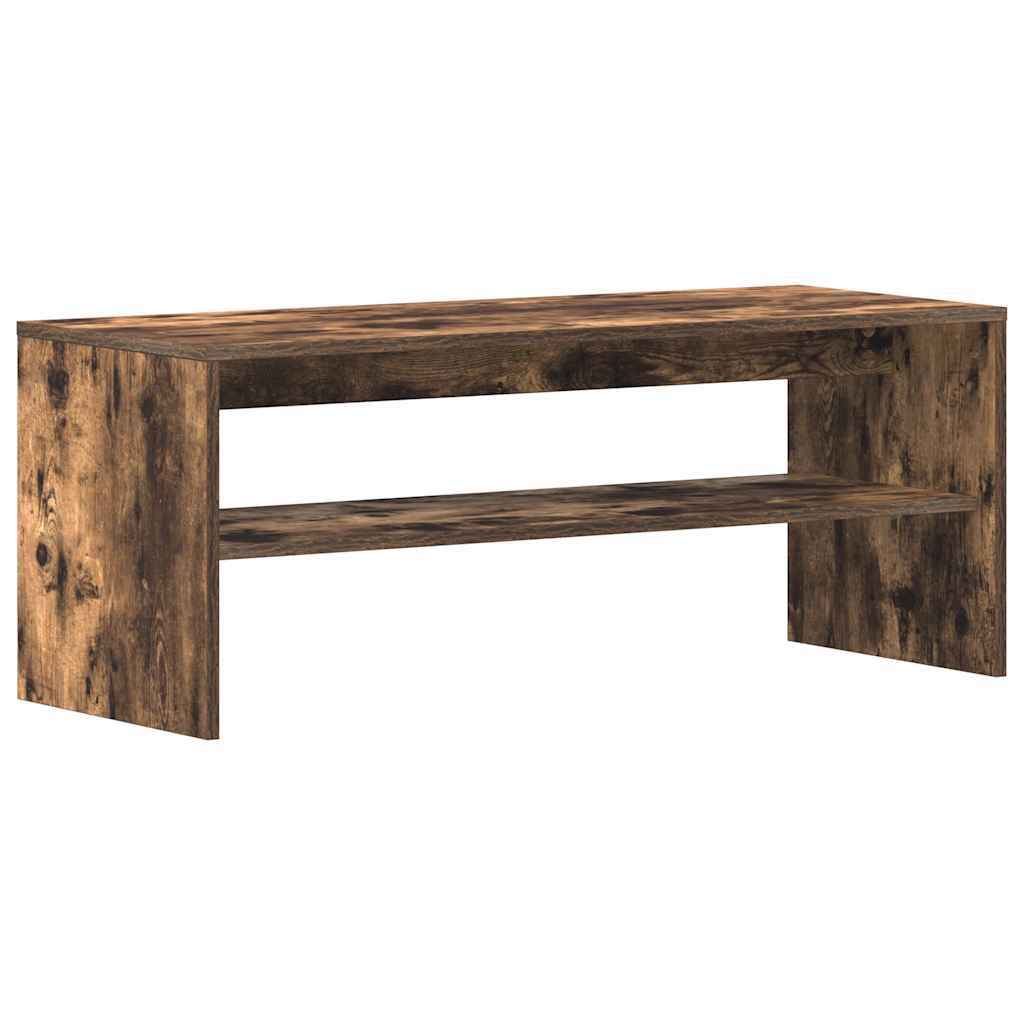 füstös tölgy színű szerelt fa TV-szekrény 100 x 40 x 40 cm