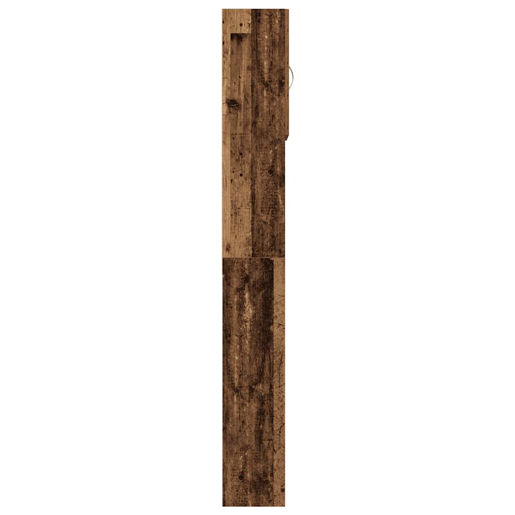 antik fa szerelt fa mosógépszekrény 64 x 24 x 190 cm