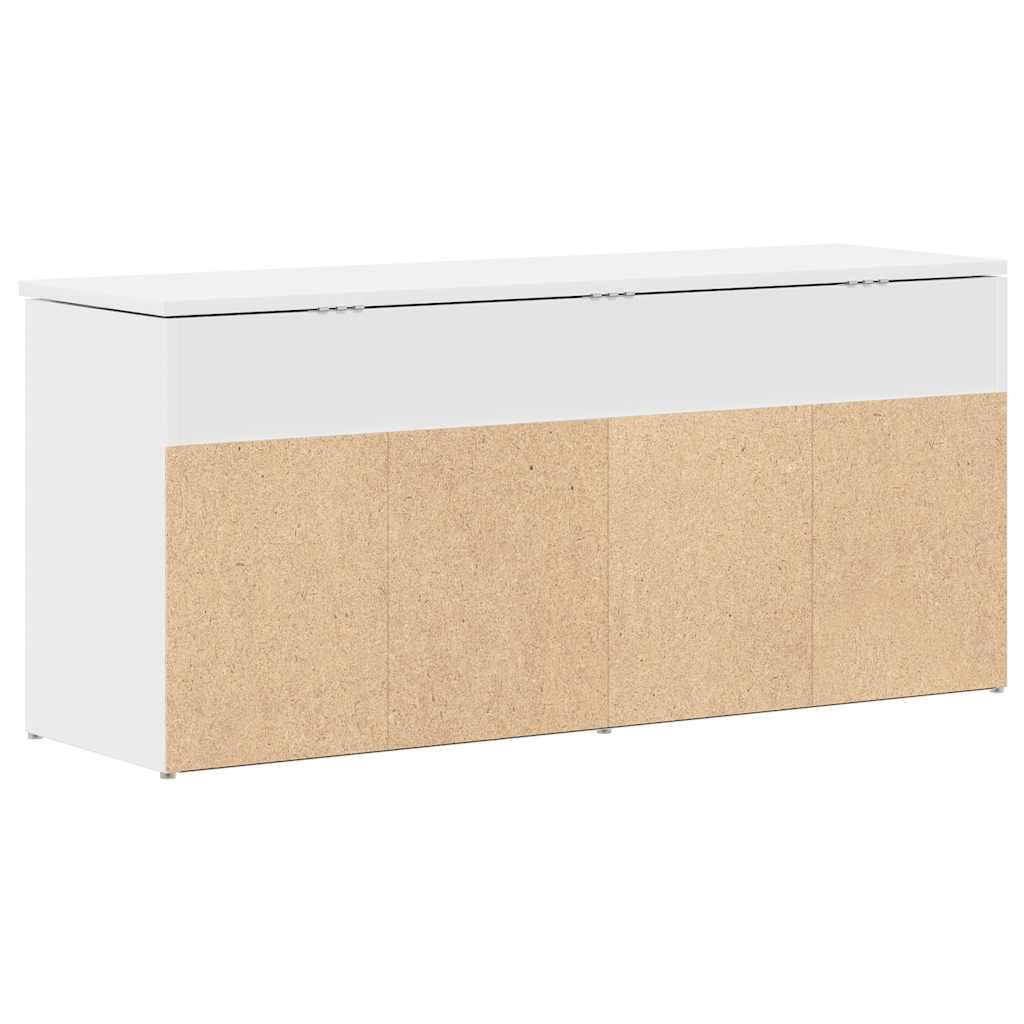 fehér szerelt fa cipőpolc 102x30,5x45 cm