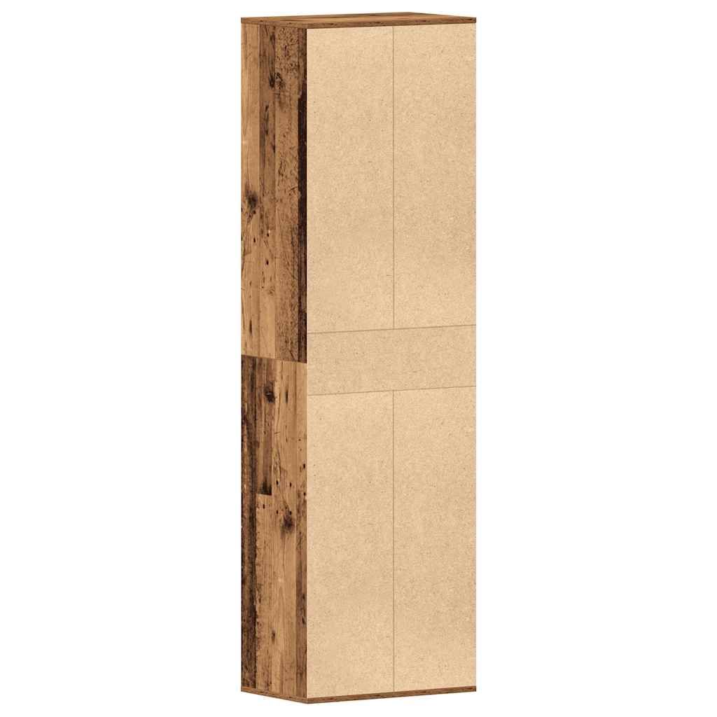 antik fa szerelt fa cipősszekrény 54 x 34 x 183 cm