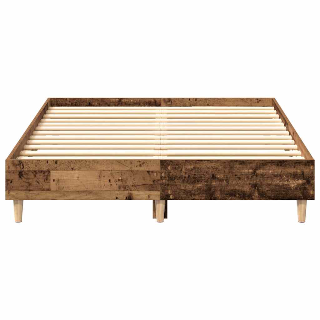 antik fa szerelt fa ágykeret matrac nélkül 120x200 cm