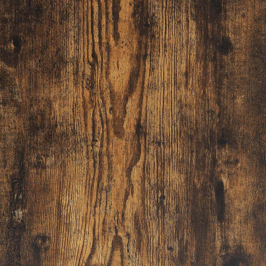 füstös tölgy színű szerelt fa ágykeret matrac nélkül 140x190 cm