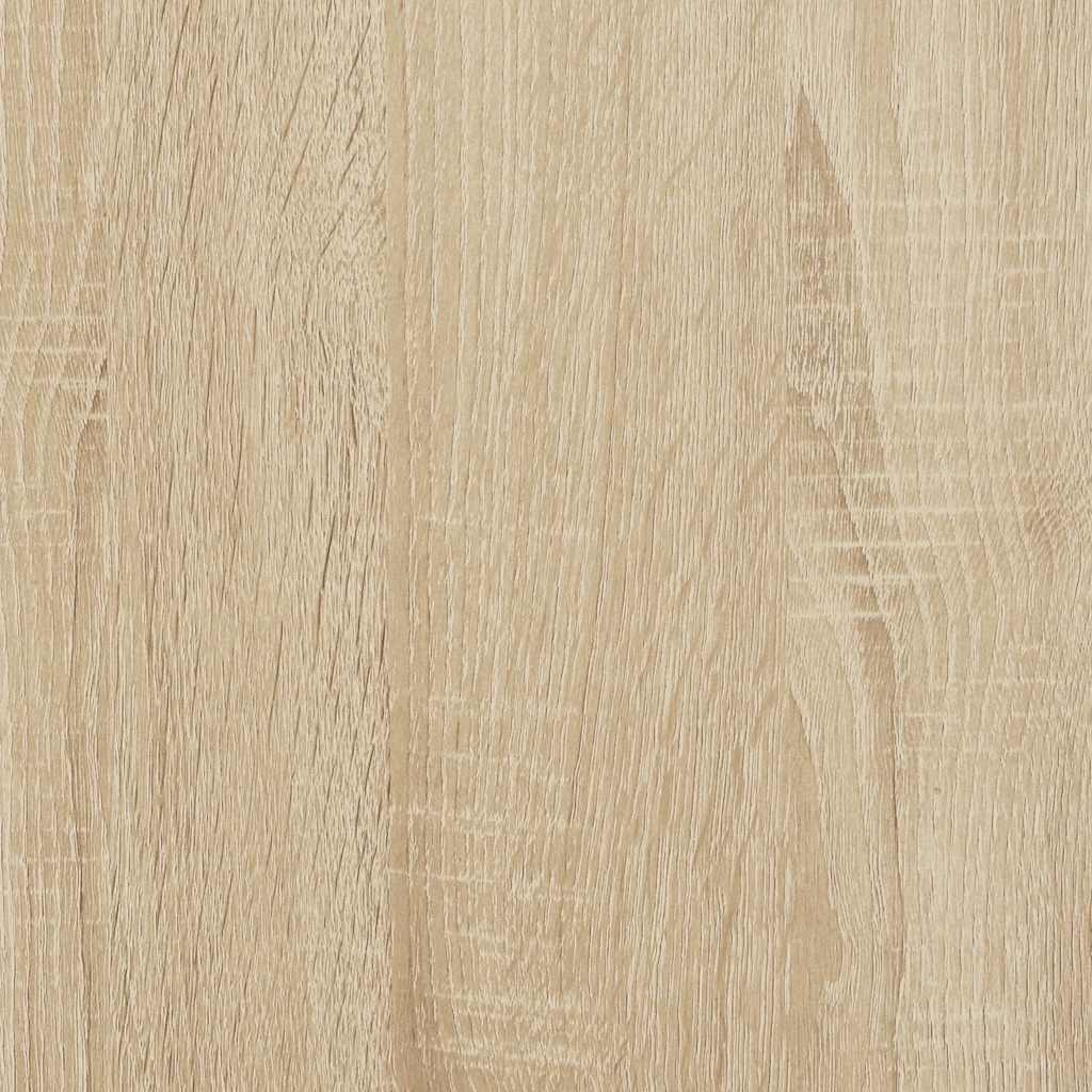 sonoma tölgy színű szerelt fa ágykeret matrac nélkül 120x190 cm