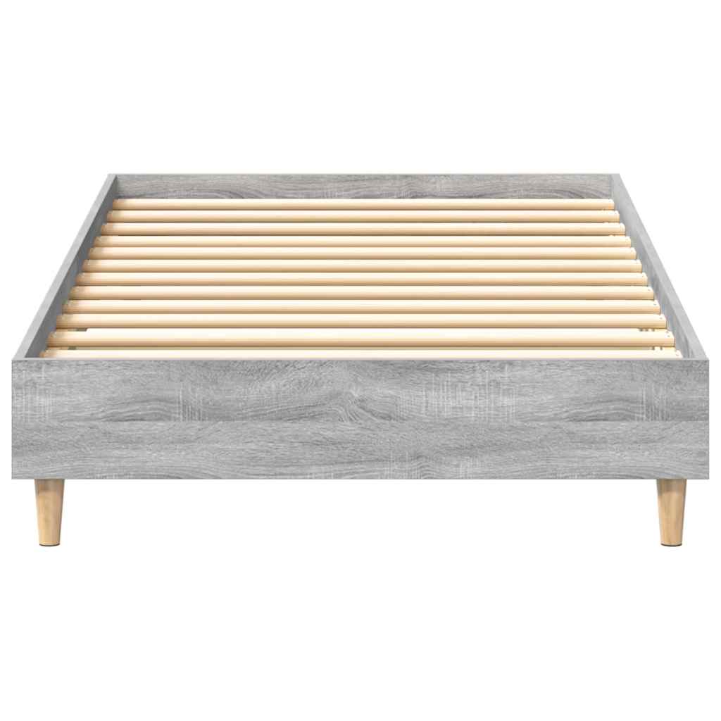 sonoma tölgyszínű szerelt fa ágykeret matrac nélkül 90 x 190 cm
