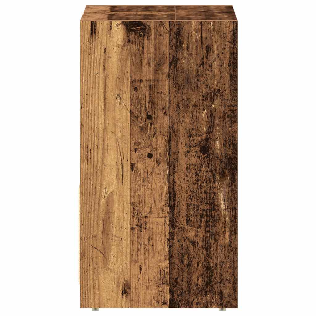 antik fa színű szerelt fa fürdőszobai mosdószekrény 60x33x60 cm