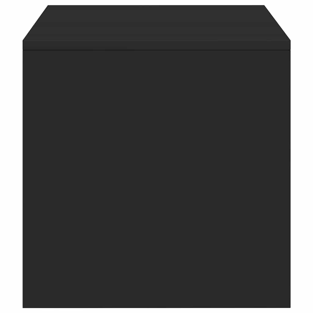 fekete forgácslap TV-szekrény 100 x 40 x 40 cm