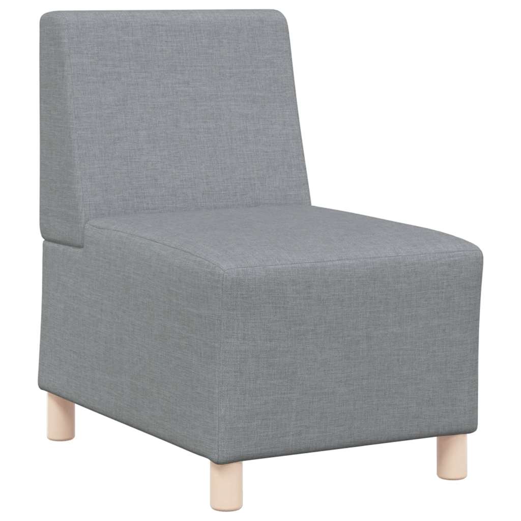 világosszürke szövet karfa nélküli kanapészék 55 cm