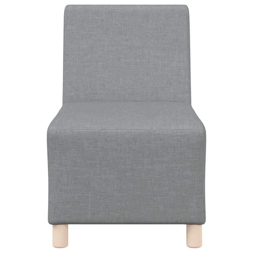 világosszürke szövet karfa nélküli kanapészék 55 cm