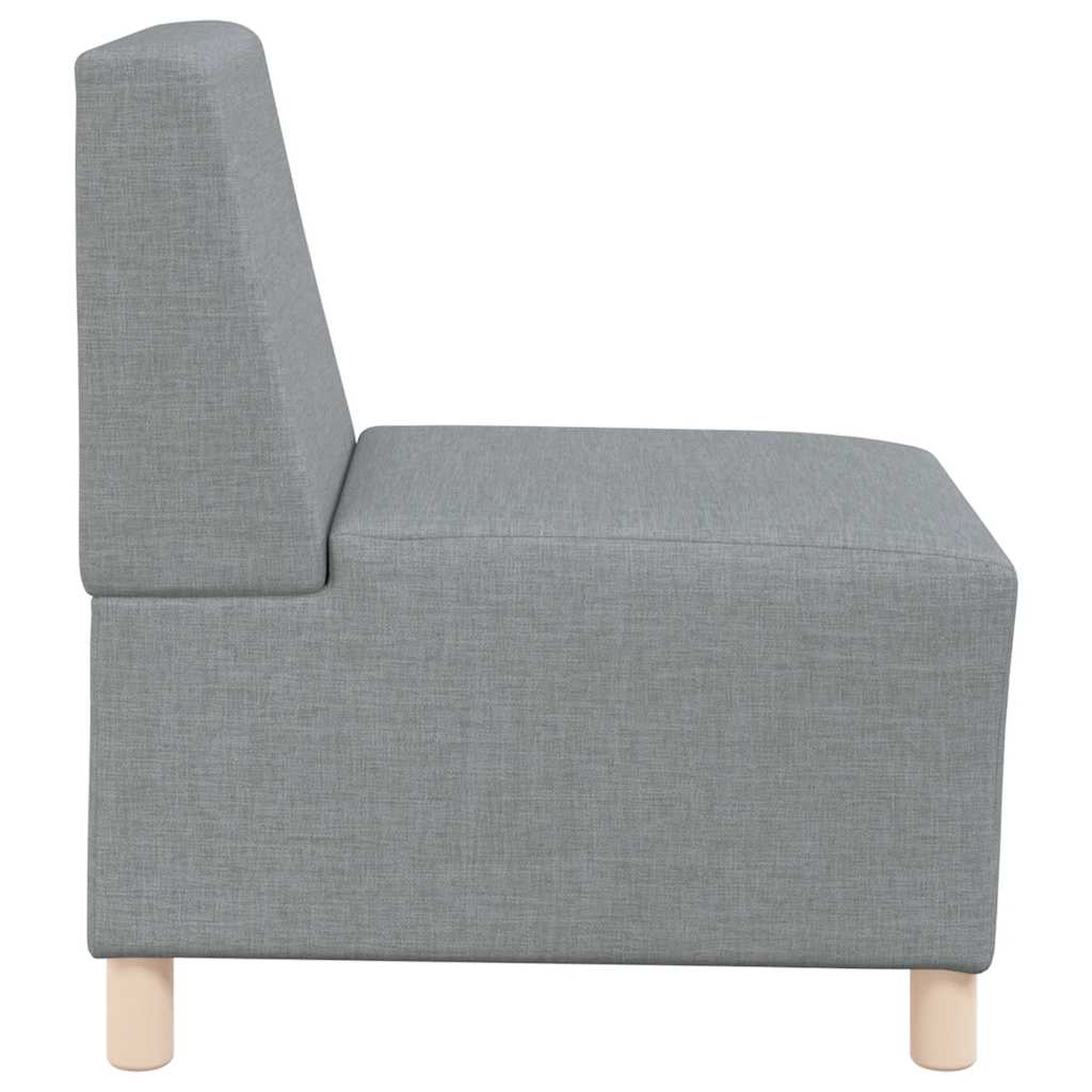 világosszürke szövet karfa nélküli kanapészék 55 cm