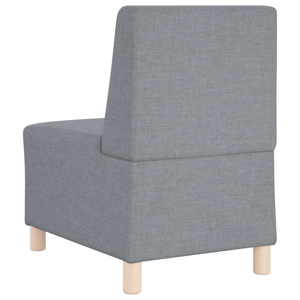 világosszürke szövet karfa nélküli kanapészék 55 cm