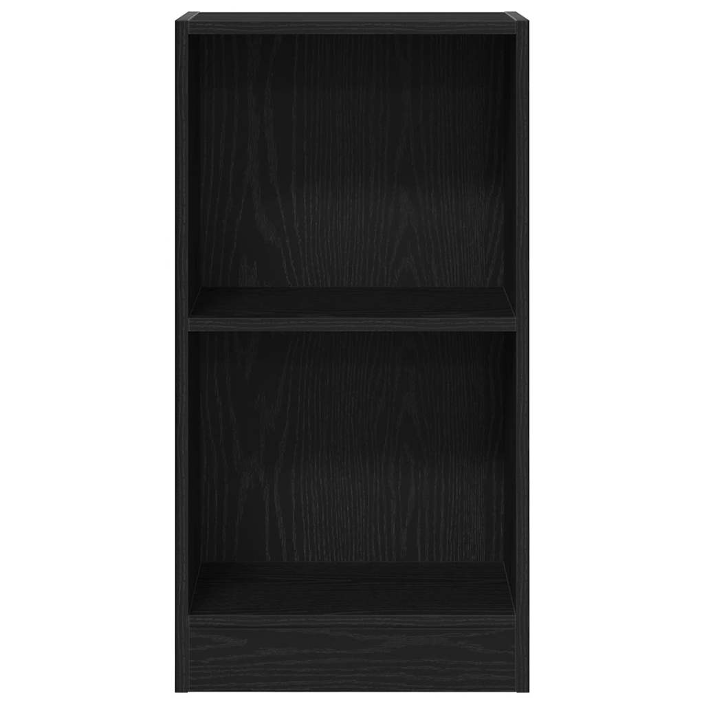 fekete tölgy szerelt fa könyvespolc 40x24x76 cm