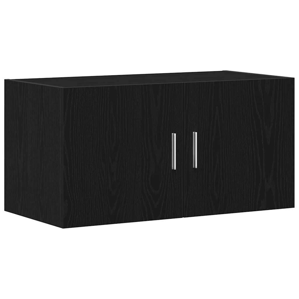 fekete tölgy színű szerelt fa faliszekrény 80 x 39 x 40 cm