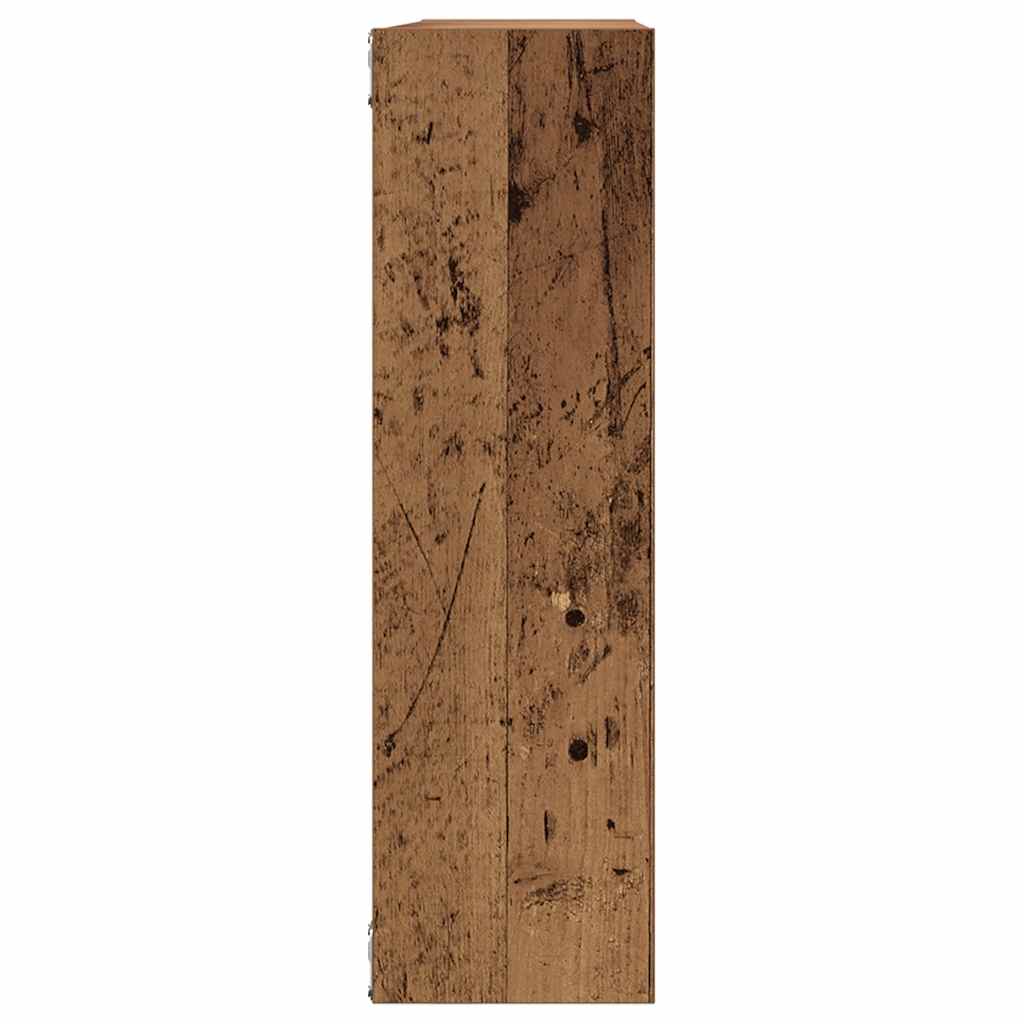 antik fa szerelt fa fali polc 75x16x55 cm