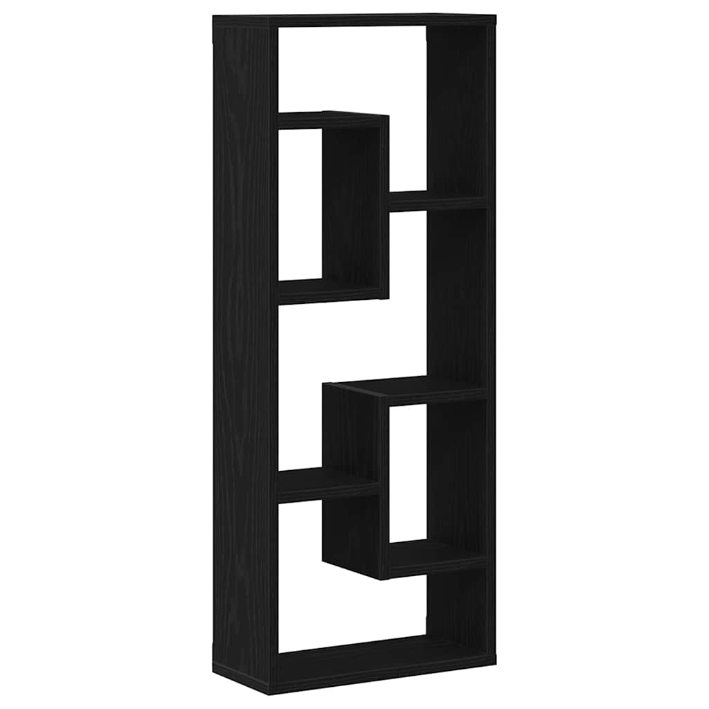 fekete tölgyfa fali polc 36 x 16 x 90 cm