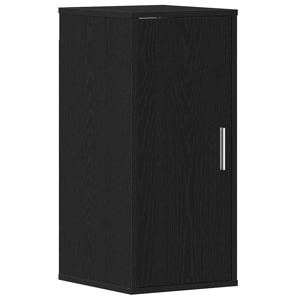2 db fekete tölgy szerelt fa cipőszekrény 32x35x70 cm
