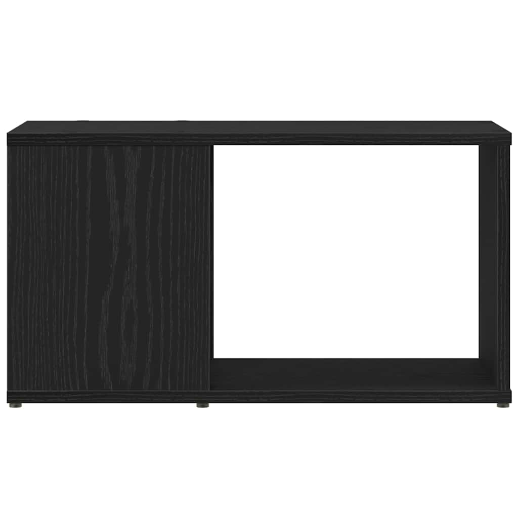 fekete tölgy színű szerelt fa TV-szekrény 60x24x32 cm