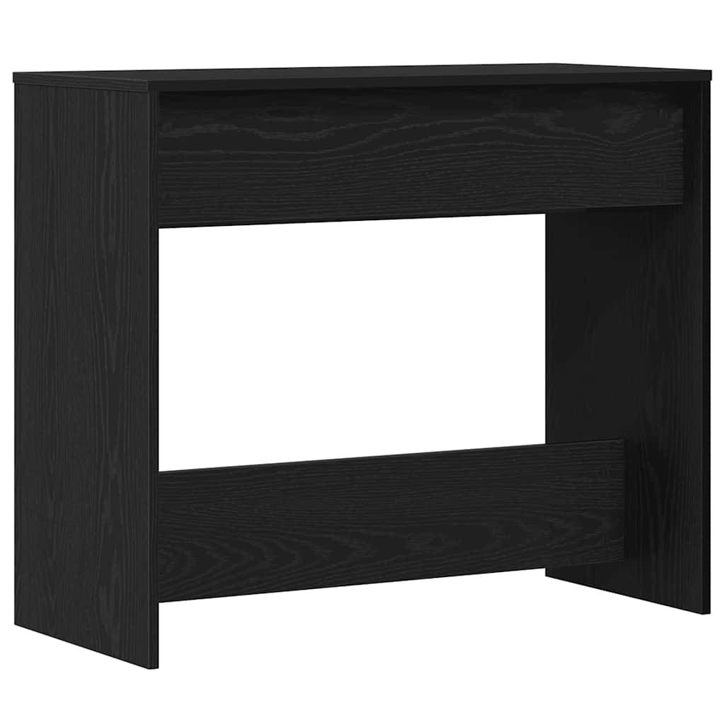 fekete tölgyszínű szerelt fa dohányzóasztal 89x41x76,5 cm