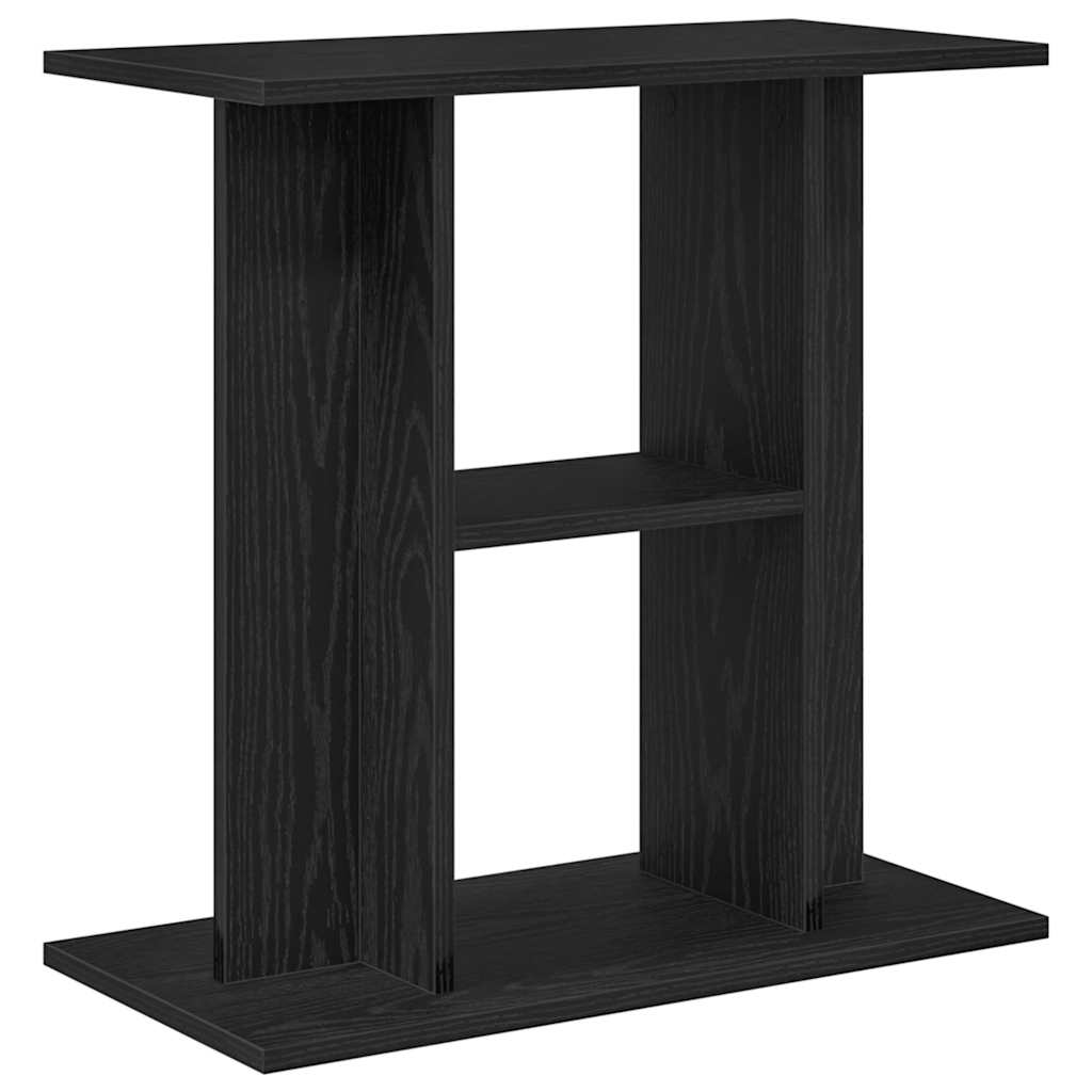 fekete tölgyfa akváriumállvány 60 x 30 x 60 cm