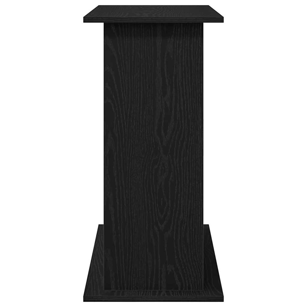 fekete tölgyfa akváriumállvány 81 x 36 x 73 cm