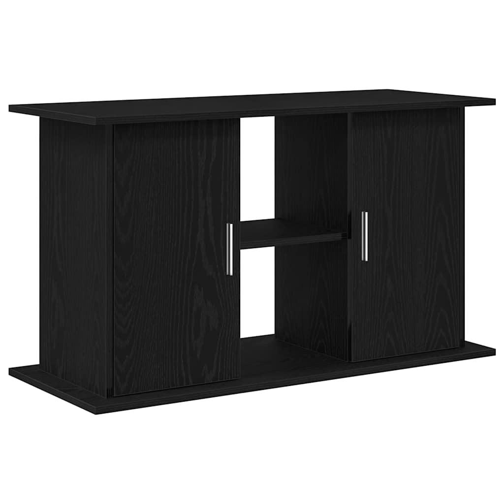 fekete tölgyfa akváriumállvány 101 x 41 x 58 cm