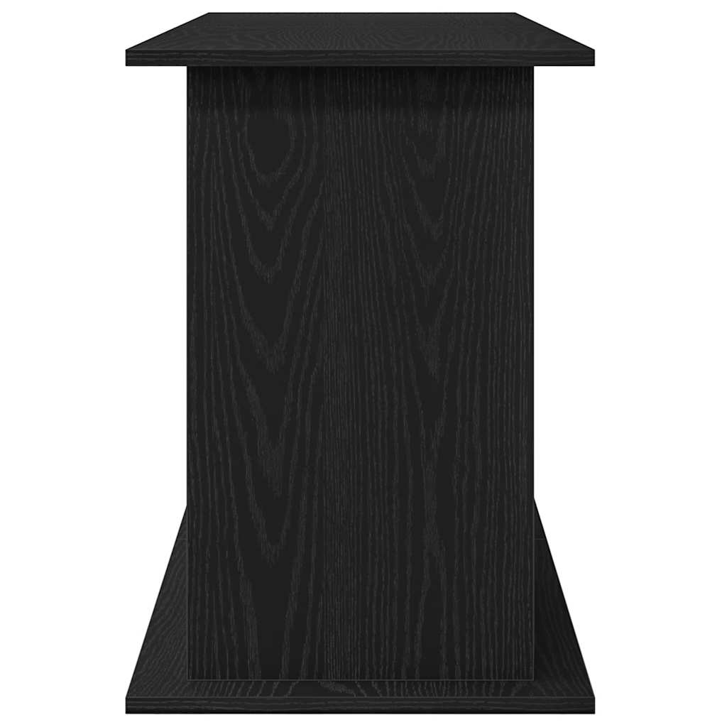 fekete tölgy szerelt fa akváriumi állvány 121x41x58 cm