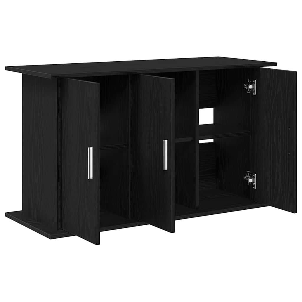 fekete tölgyfa akváriumállvány 101 x 41 x 58 cm