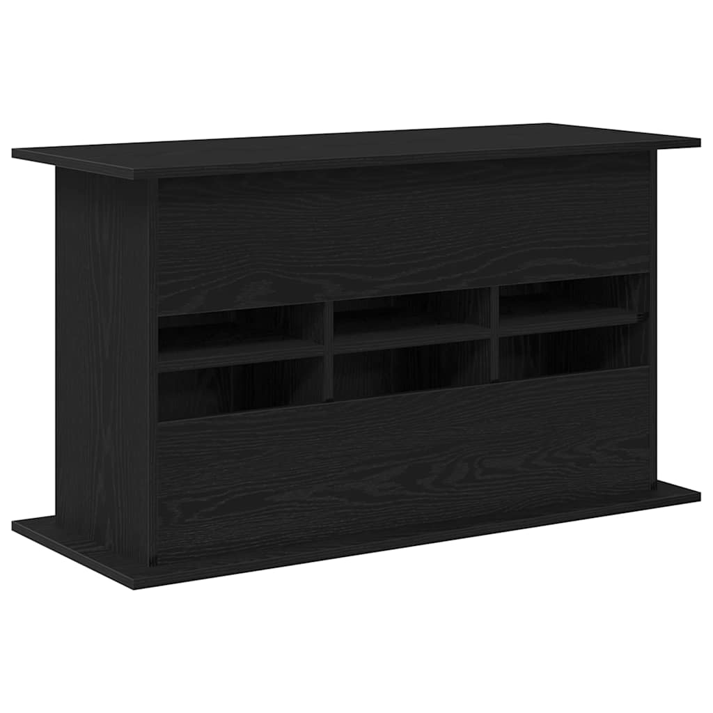 fekete tölgyfa akváriumállvány 101 x 41 x 58 cm