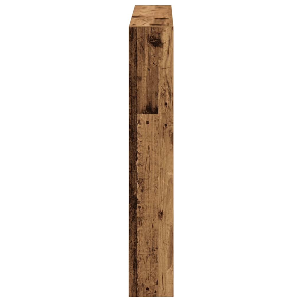 antik fa áthidalószekrény LED-világítással 100 x 17 x 102 cm
