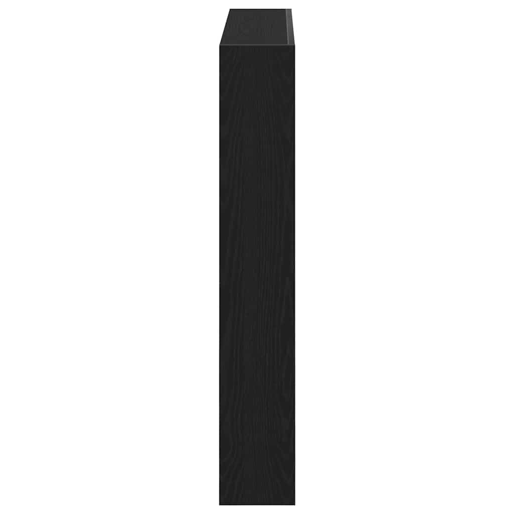 fekete tölgy színű áthidalószekrény LED-ekkel 100 x 17 x 102 cm
