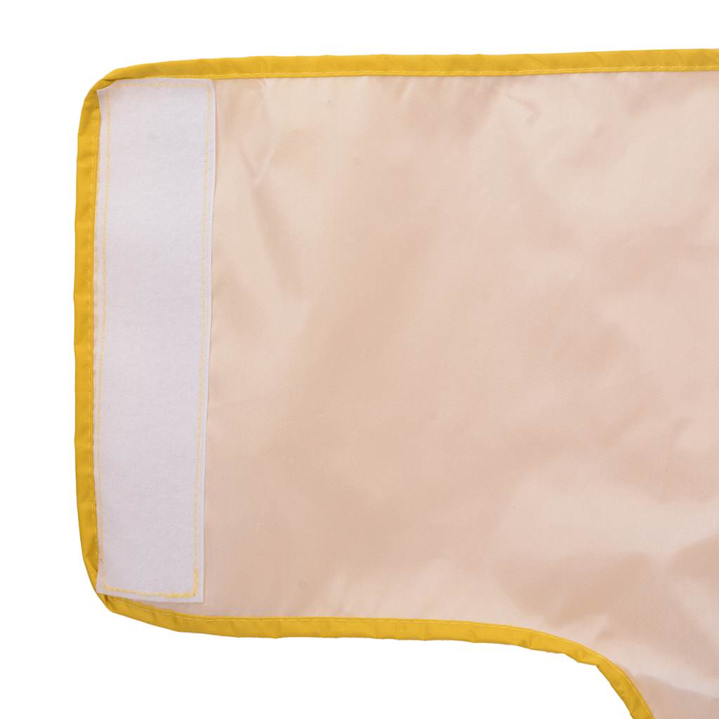 sárga poliészter kutya esőkabát fényvisszaverő csíkokkal 4XL