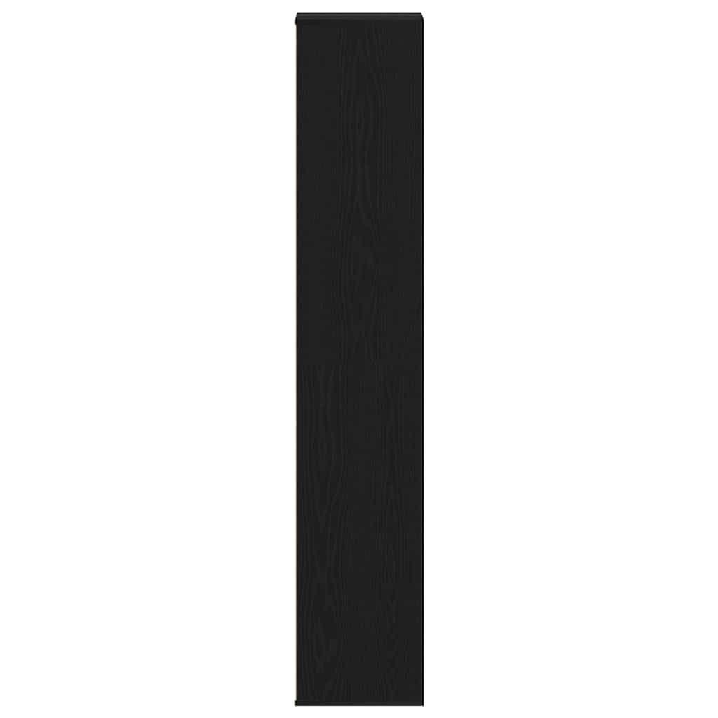 fekete tölgy szerelt fa cipősszekrény 54 x 34 x 183 cm