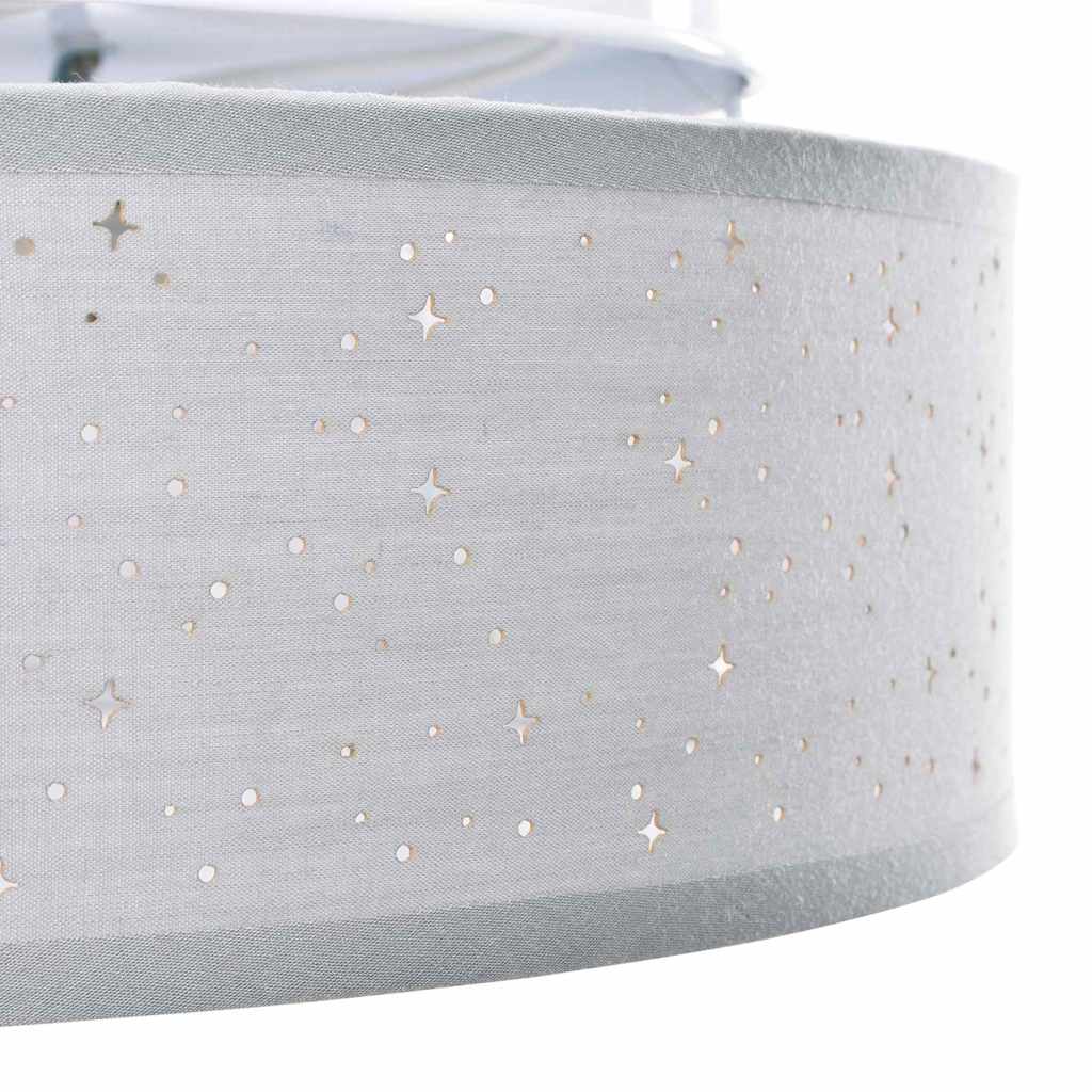 Mennyezeti lámpa Szürke 30 x 13.5 cm szövet