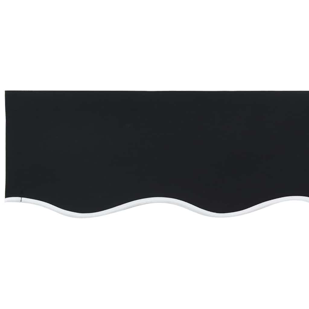 Napellenző ponyva Fekete 350 x 250 cm Vászon