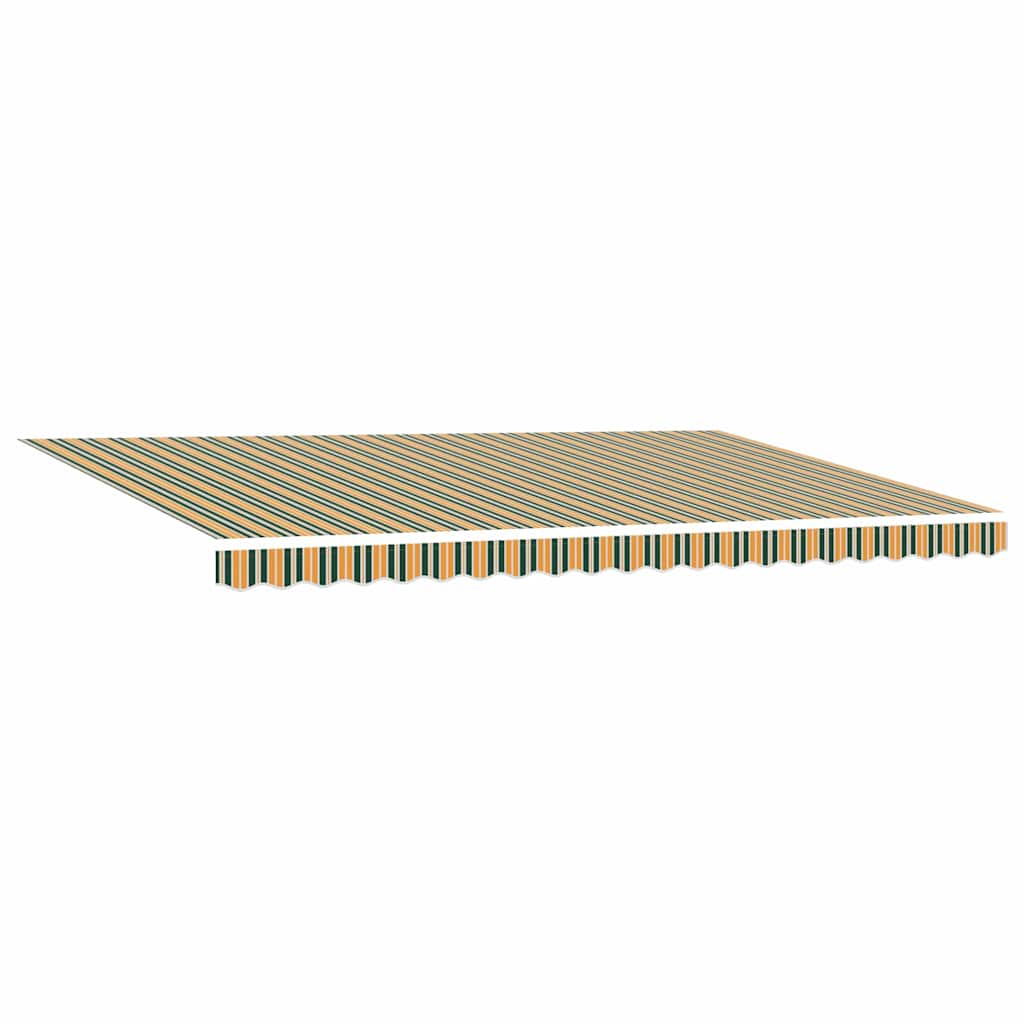 Napellenző ponyva Zöld és sárga 500 × 350 cm Vászon