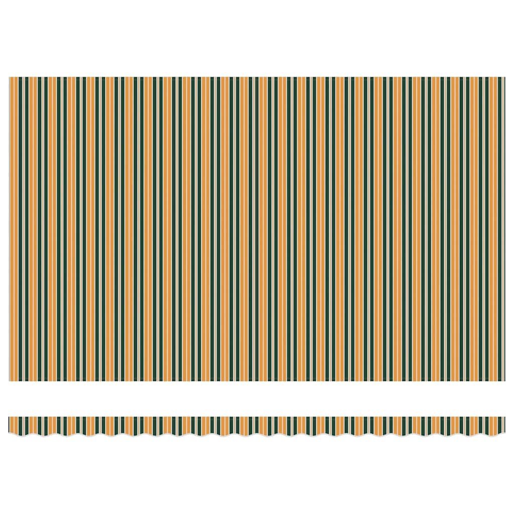 Napellenző ponyva Zöld és sárga 500 × 350 cm Vászon