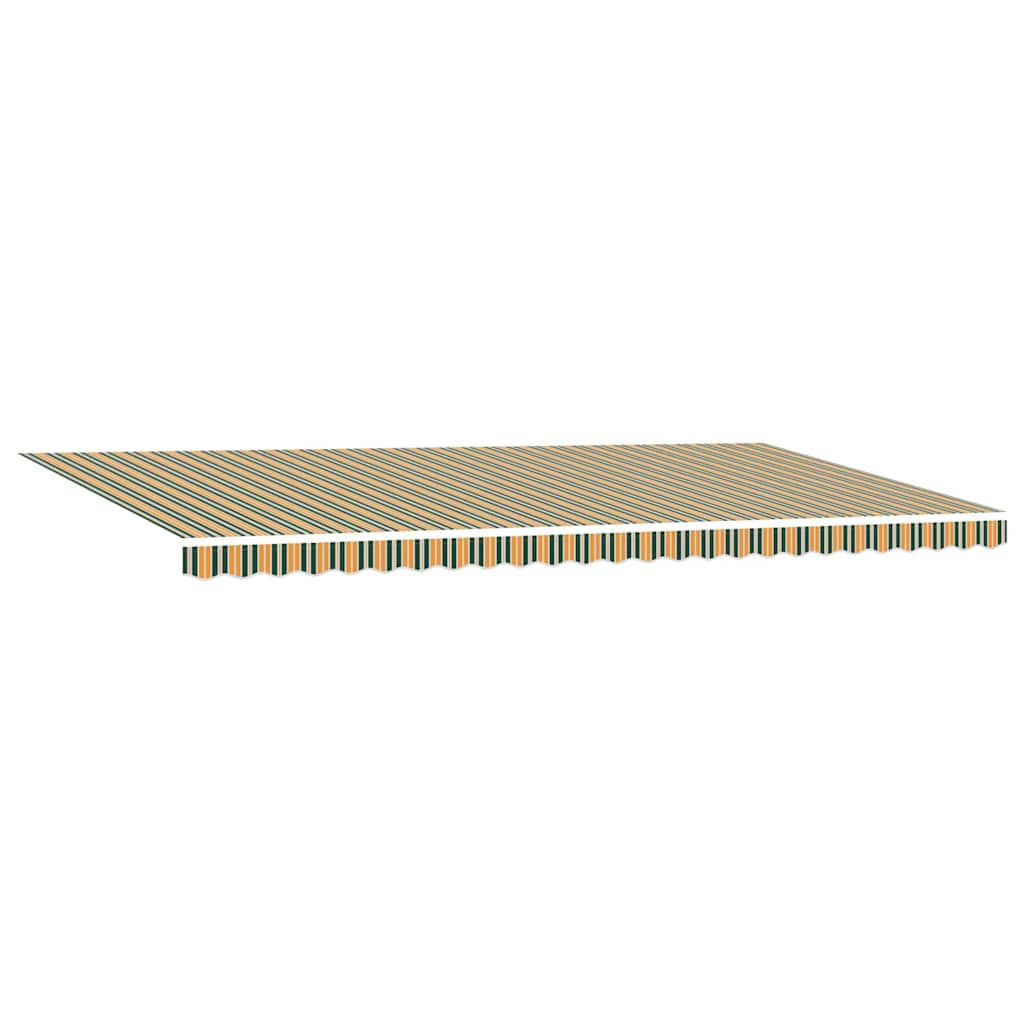 Napellenző ponyva Zöld és sárga 600 × 300 cm Vászon