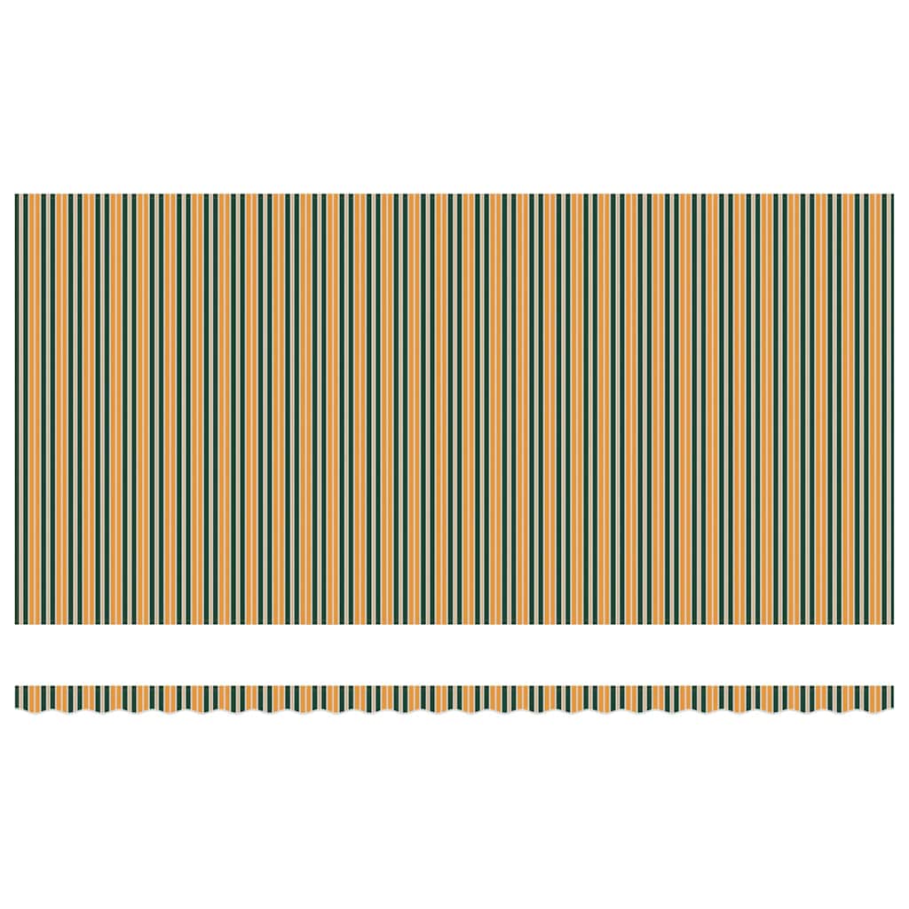 Napellenző ponyva Zöld és sárga 600 × 300 cm Vászon