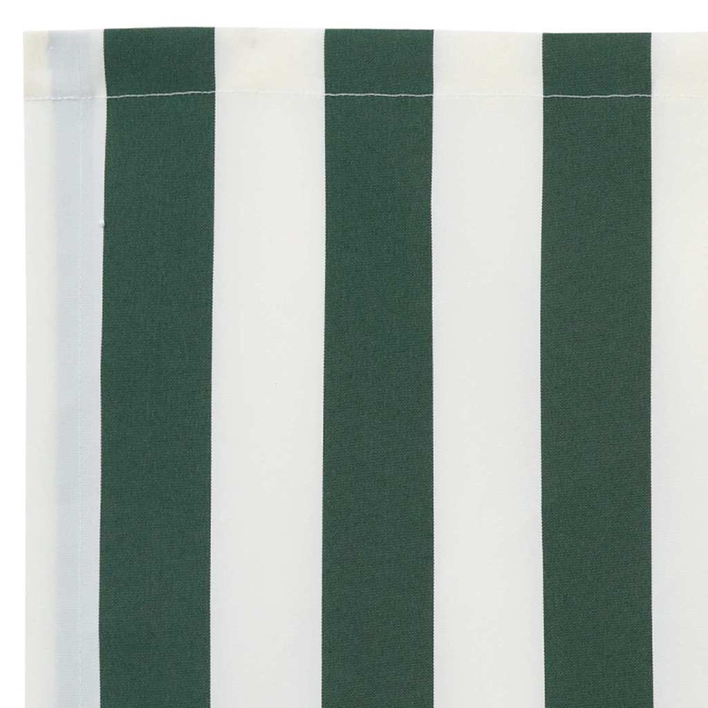 Napellenző ponyva Zöld és fehér 400 × 300 cm Vászon