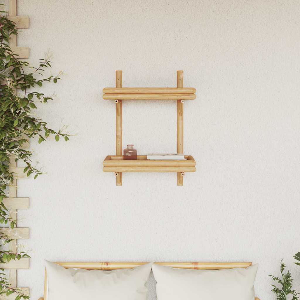Falifiók polcokkal tárolóval Barna 45 x 26 x 60 cm bambusz