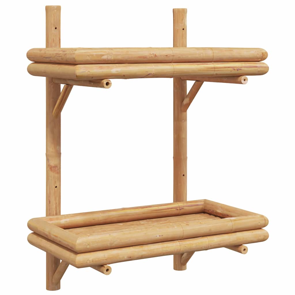 Falifiók polcokkal tárolóval Barna 45 x 26 x 60 cm bambusz