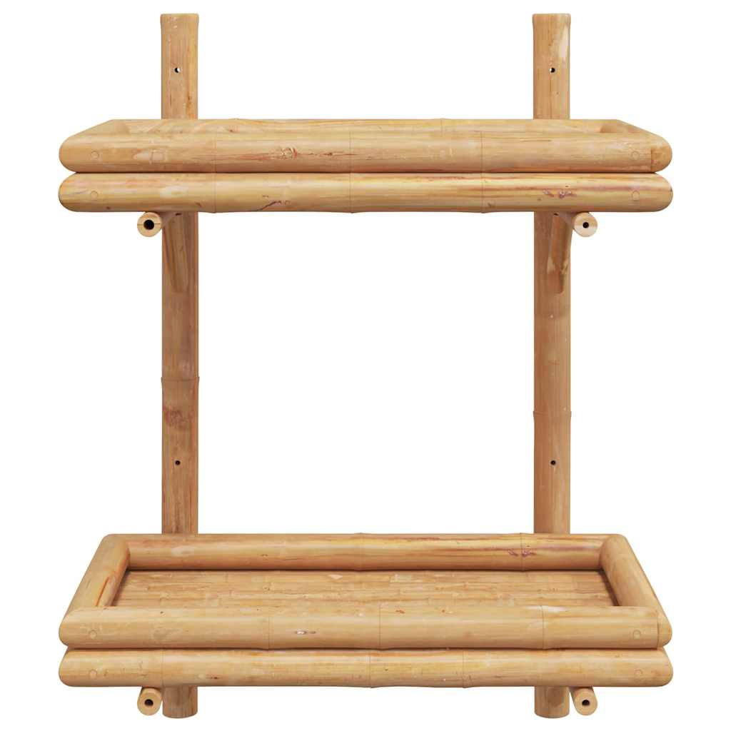 Falifiók polcokkal tárolóval Barna 45 x 26 x 60 cm bambusz