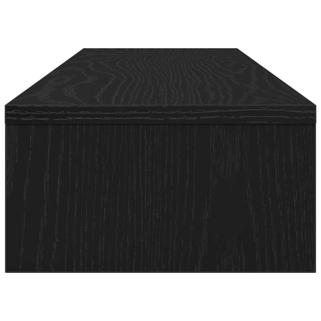 fekete tölgyfa monitorállvány 100 x 24 x 13 cm