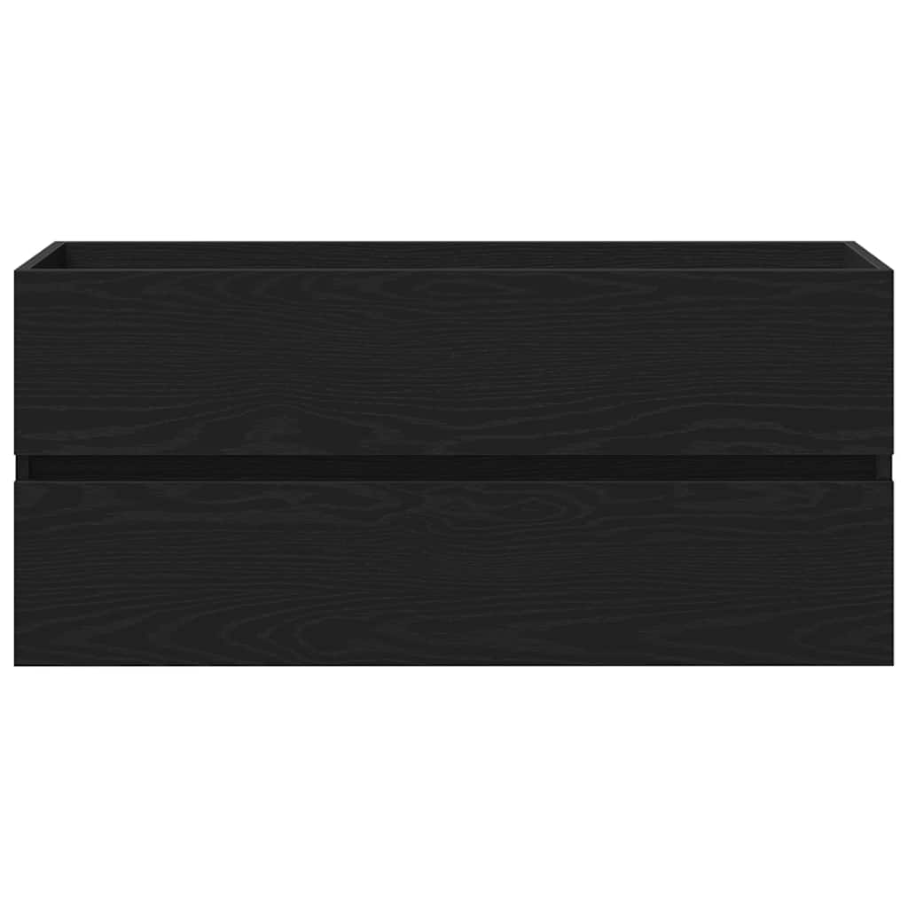 fekete tölgy forgácslap mosdószekrény 100 x 38,5 x 45 cm