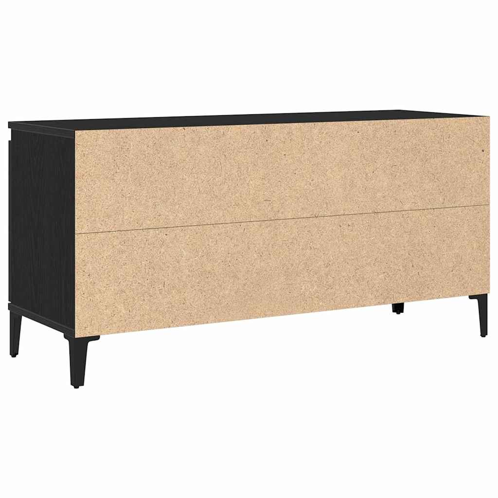 TV szekrény Fekete 102 x 35 x 50 cm Faanyag